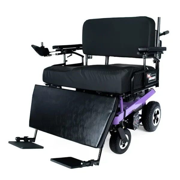 bb1000 bariatric wheelchair with purple frame.