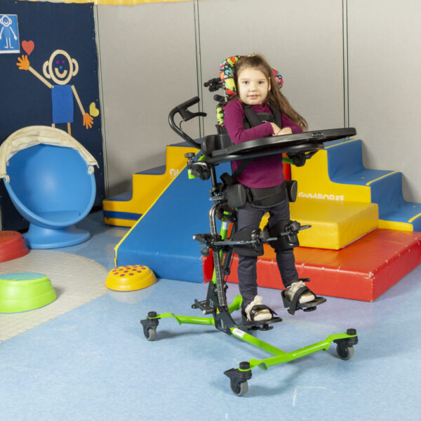 Zing Supine Size 1 girl playing in an activity room