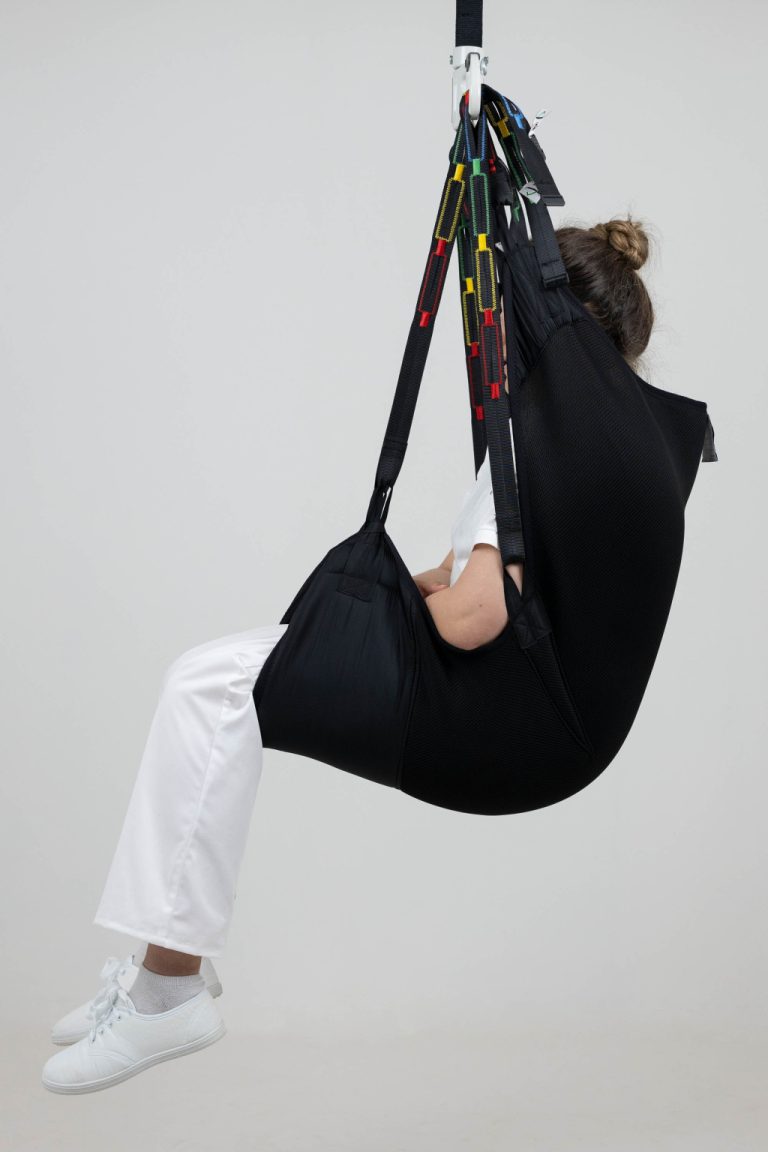 In-Situ Recline Deluxe patient transfer sling side view