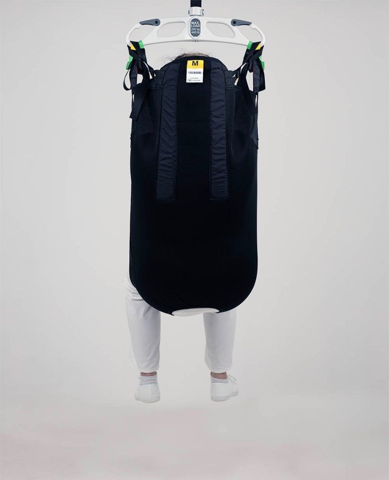 In-Situ Straight Leg with Head Support patient transfer sling back view