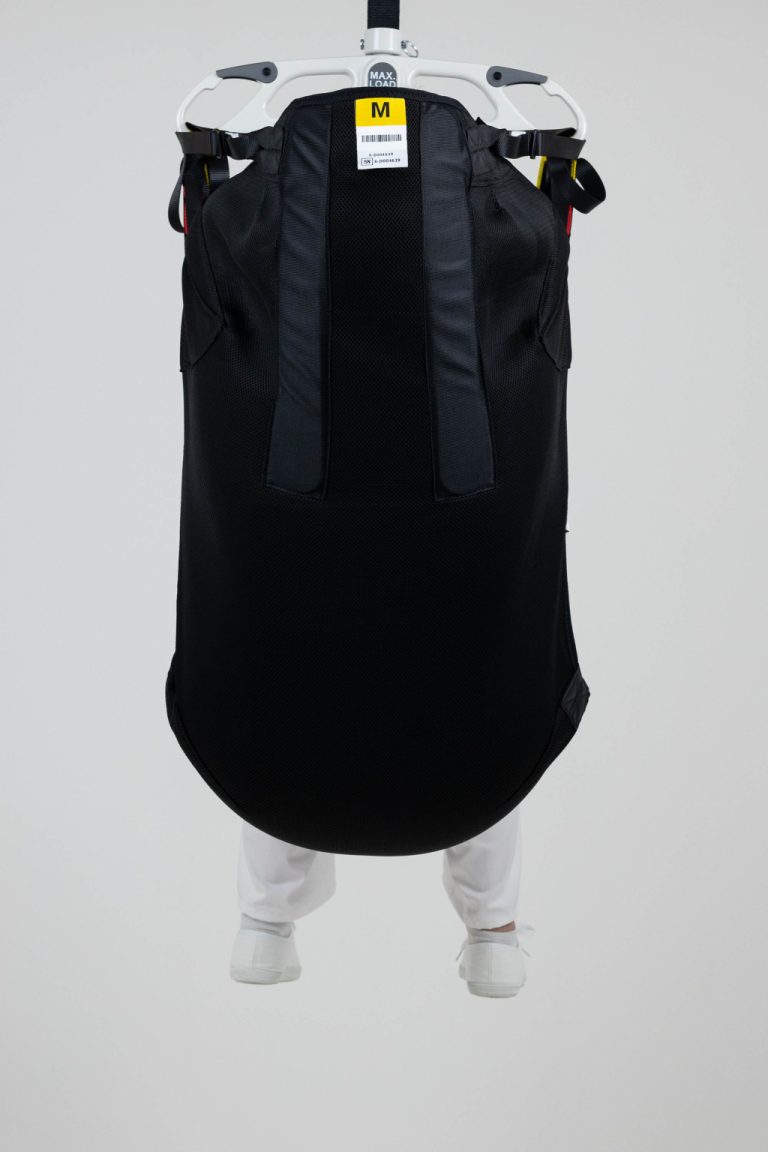 In-Situe Recline with Head Support patient transfer sling back view
