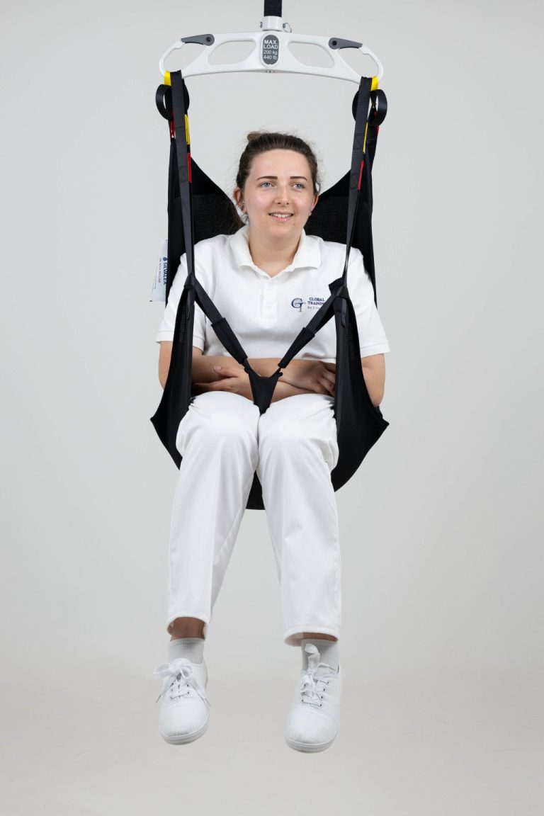 In Situe Recline patient transfer sling front view
